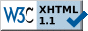 Valid XHTML 1.1